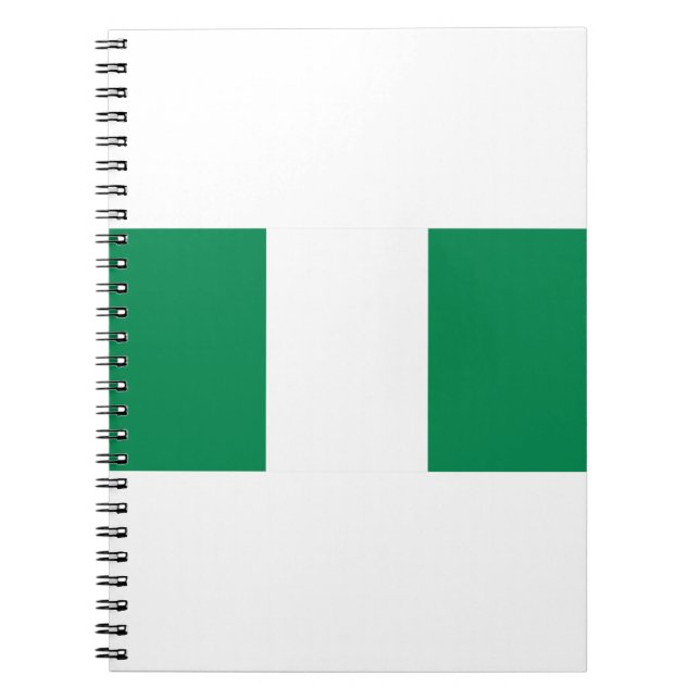 Caderno Espiral Bandeira da Nigéria (Frente)