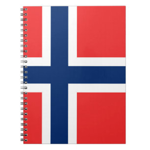 Caderno Espiral Bandeira da Noruega