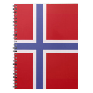 Caderno Espiral Bandeira da Noruega