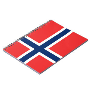 Caderno Espiral Bandeira da Noruega