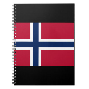 Caderno Espiral Bandeira da Noruega