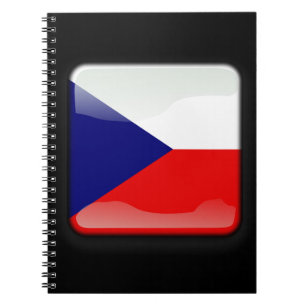 Caderno Espiral Bandeira da República Checa