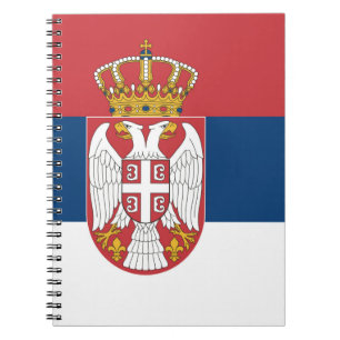 Caderno Espiral Bandeira da Sérvia