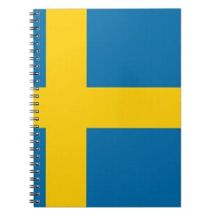 Caderno Espiral Bandeira da suecia