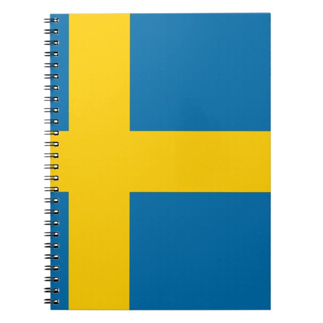 Caderno Espiral Bandeira da suecia (Frente)