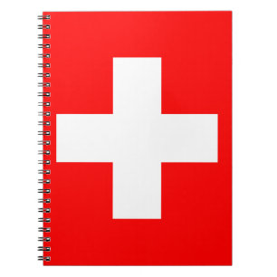 Caderno Espiral Bandeira da Suíça