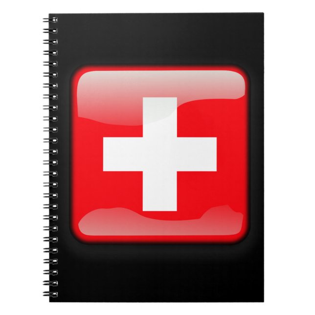 Caderno Espiral Bandeira da Suiça (Frente)