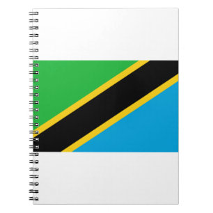 Caderno Espiral Bandeira da Tanzânia