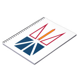 Caderno Espiral Bandeira da Terra Nova e Labrador (Canadá)
