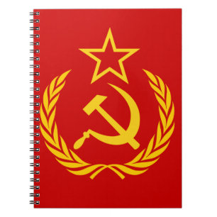 Caderno Espiral Bandeira da União Soviética