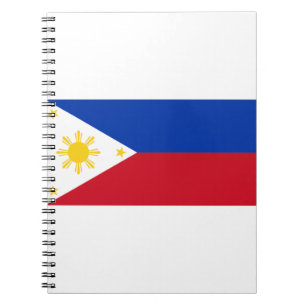 Caderno Espiral Bandeira das Filipinas
