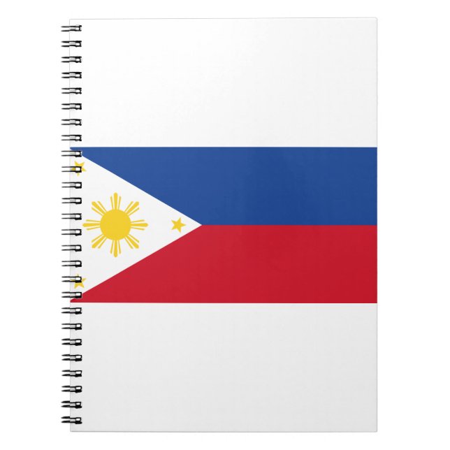 Caderno Espiral Bandeira das Filipinas (Frente)