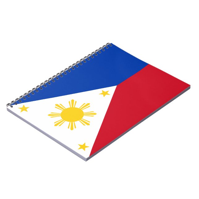 Caderno Espiral Bandeira das Filipinas (Left Side)