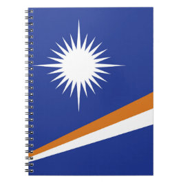 Caderno Espiral bandeira das Ilhas Marshall