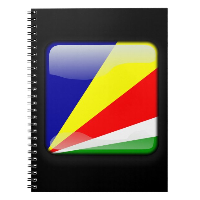 Caderno Espiral Bandeira das Seicheles (Frente)