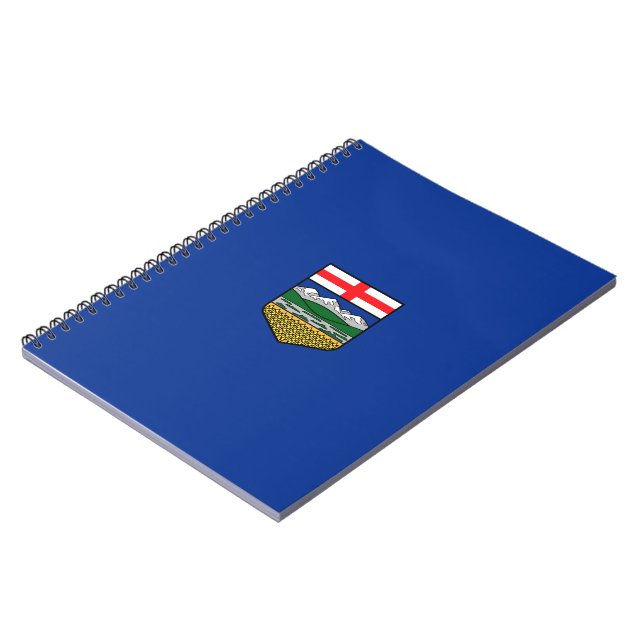 Caderno Espiral Bandeira de Alberta (Left Side)