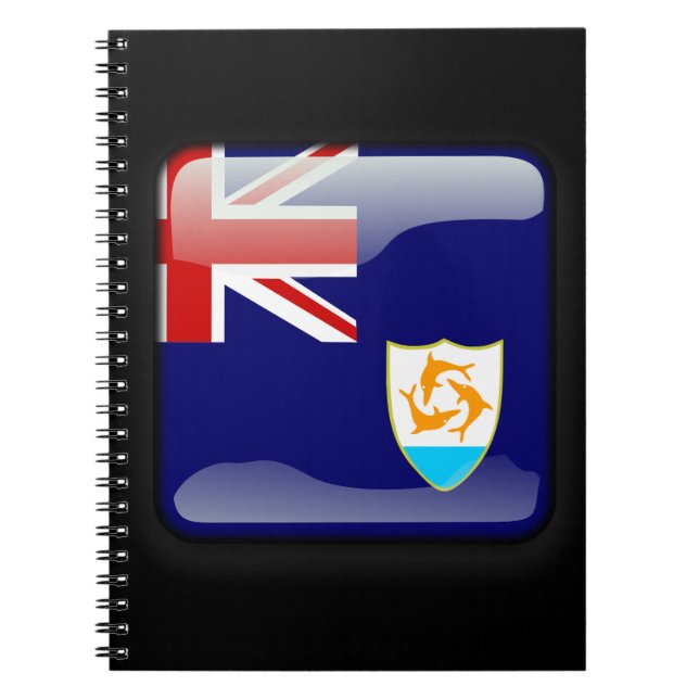 Caderno Espiral Bandeira de Anguilla (Frente)