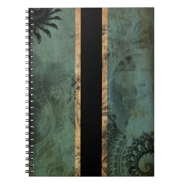Caderno Espiral Bandeira de Botswana (Frente)