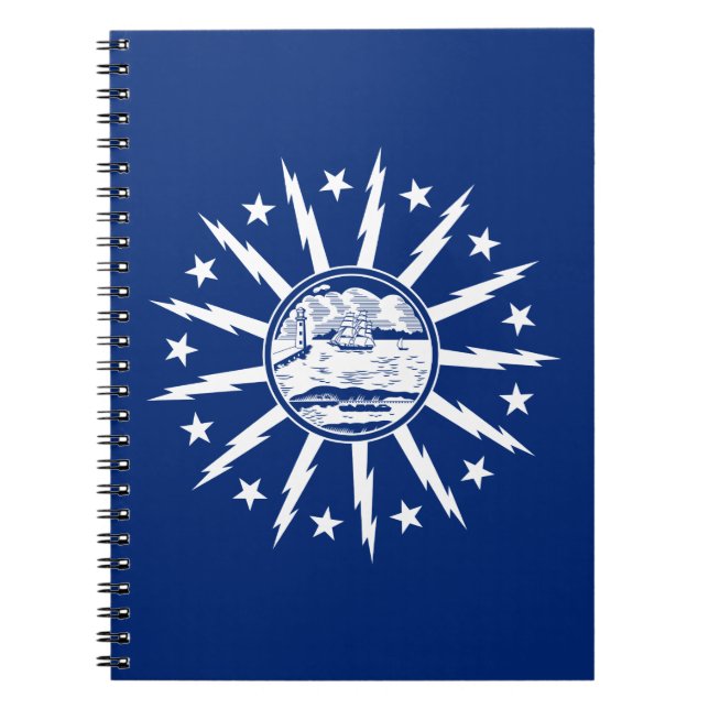 Caderno Espiral Bandeira de Buffalo, Notebook de Nova Iorque (Frente)