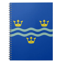 Caderno Espiral Bandeira de Cambridgeshire (distrito do Reino Unid