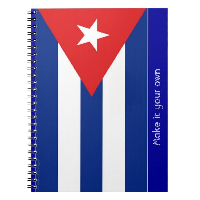 Caderno Espiral Bandeira de Cuba (Frente)