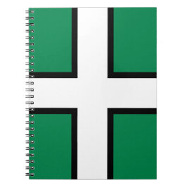 Caderno Espiral Bandeira de Devon (condado do Reino Unido)