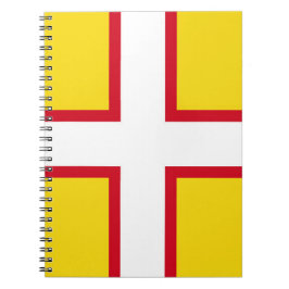 Caderno Espiral Bandeira de Dorset (condado do Reino Unido)