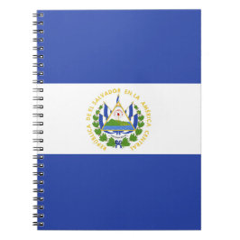 Caderno Espiral Bandeira de El Salvador