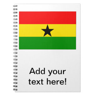 Caderno Espiral Bandeira de Ghana