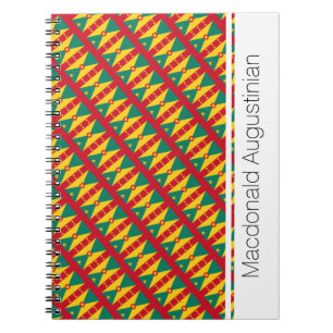 CADERNO ESPIRAL BANDEIRA DE GRANADA PERSONALIZADA