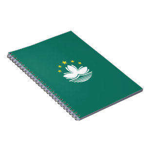 Caderno Espiral Bandeira de Macau (região chinesa)
