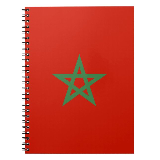Caderno Espiral Bandeira de Marrocos (Frente)