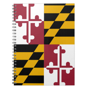 Caderno Espiral Bandeira de Maryland