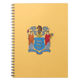 Caderno Espiral Bandeira de Nova Jersey