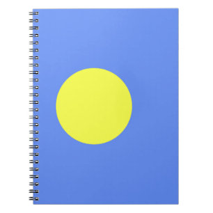 Caderno Espiral bandeira de Palau