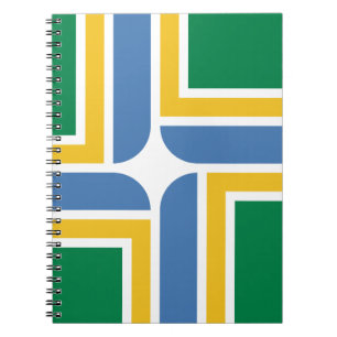 Caderno Espiral Bandeira de Portland, Oregon Notebook
