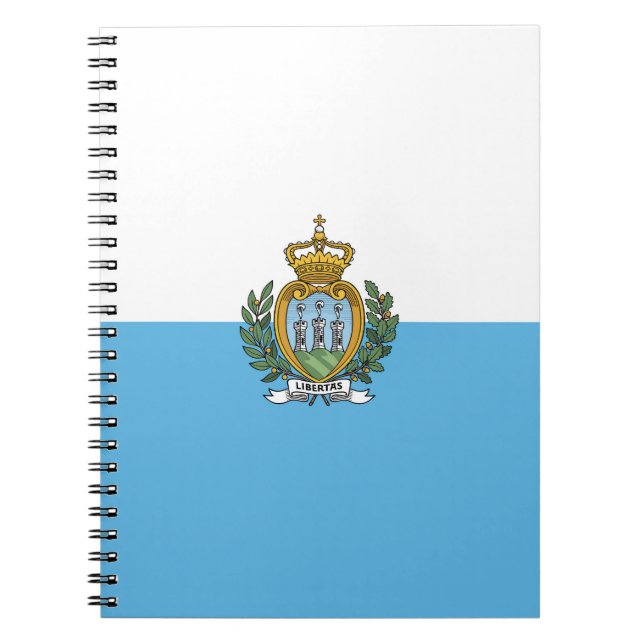 Caderno Espiral Bandeira de São Marino (Frente)