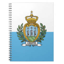Caderno Espiral Bandeira de São Marino