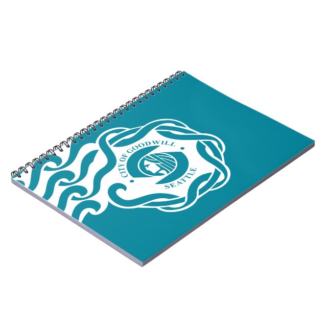 Caderno Espiral Bandeira de Seattle (Washington) (Left Side)