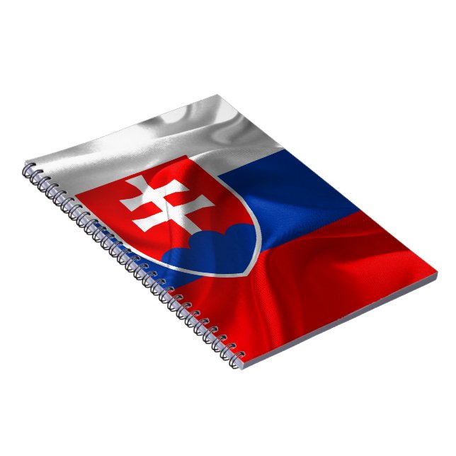 Caderno Espiral Bandeira de Slovakia (Lado Direito)