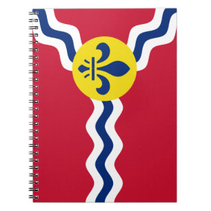 Caderno Espiral Bandeira de St. Louis, Missouri