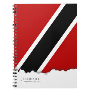 Caderno Espiral Bandeira de Trinidad e Tobago