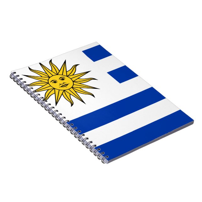 Caderno Espiral Bandeira de Uruguai (Lado Direito)