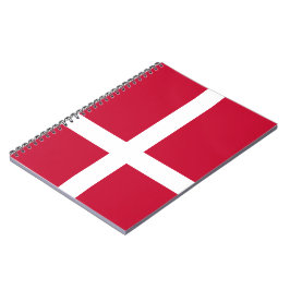 Caderno Espiral Bandeira Dinamarquesa