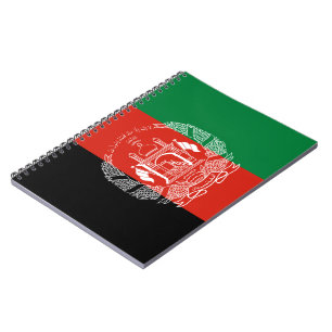 Caderno Espiral Bandeira do Afeganistão