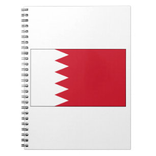 Caderno Espiral Bandeira do Bahrein