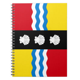 Caderno Espiral Bandeira do Bedfordshire Notebook