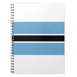 Caderno Espiral Bandeira do Botsuana