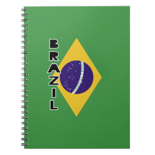 Caderno Espiral Bandeira do Brasil