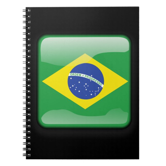Caderno Espiral Bandeira do Brasil (Frente)